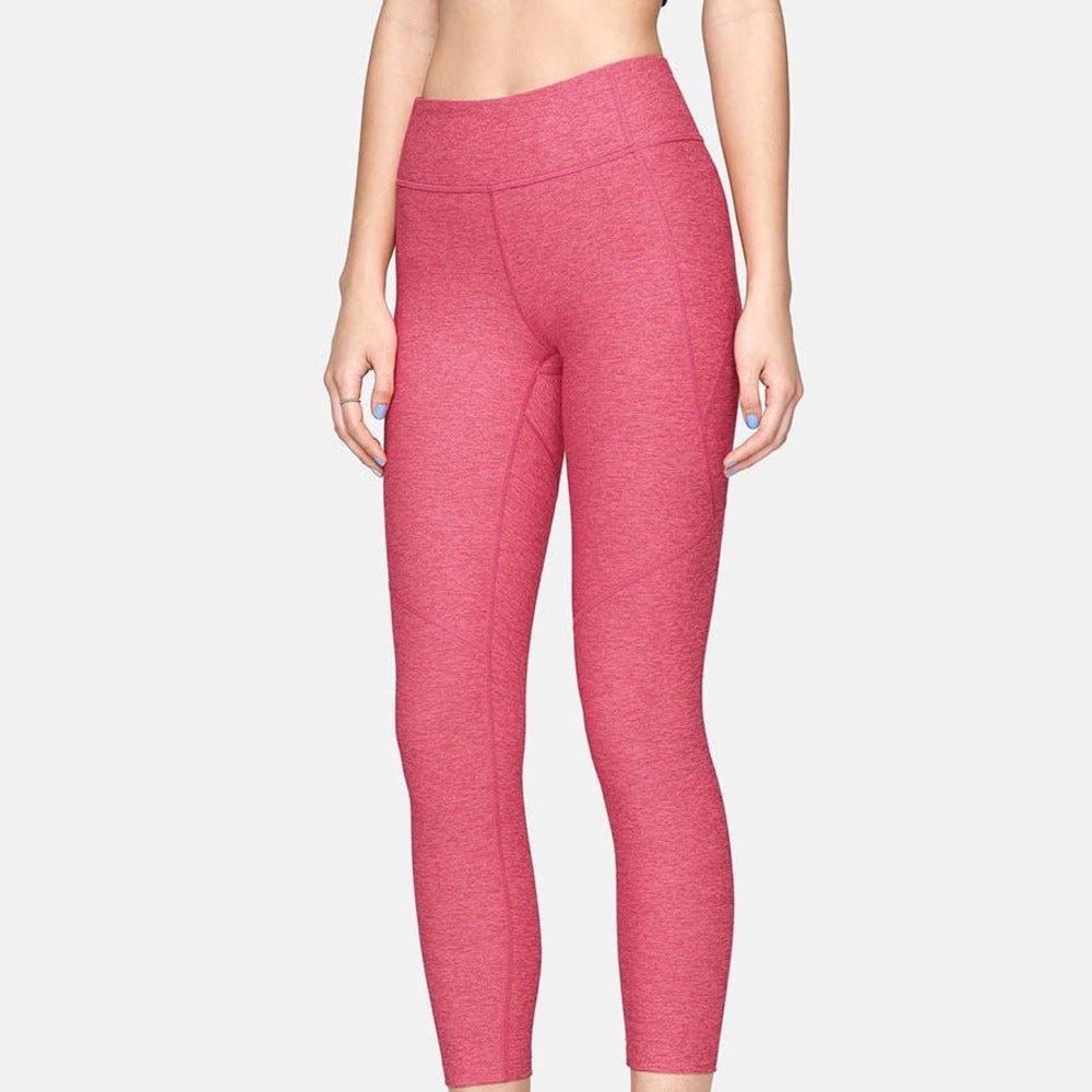 Outdoor Voices 3/4 Warm Up leggings in hot pink